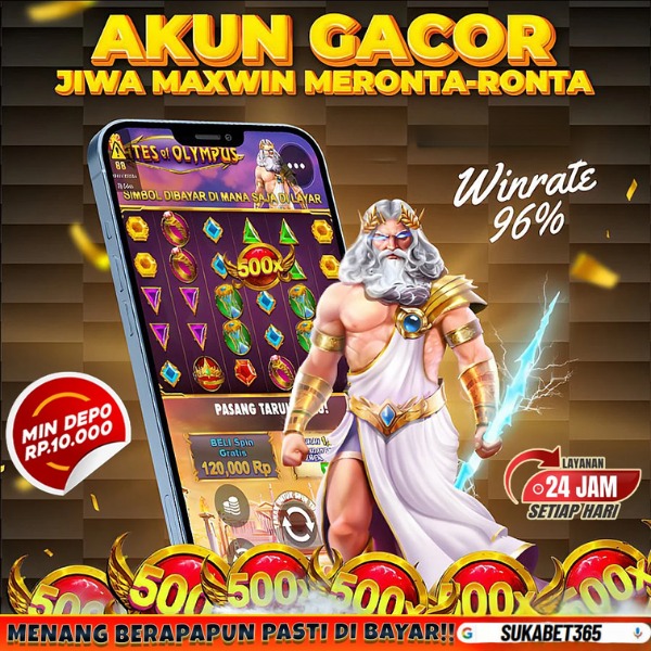 SUKABET365: Link Daftar Situs Slot Gacor Olympus Jackpot Mania Fantastis Pasti Maxwin Malam Ini